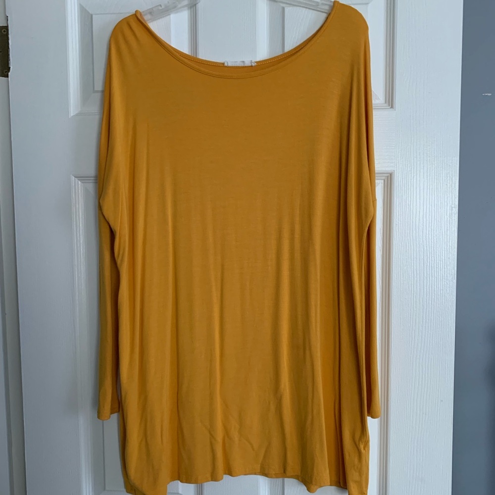 Boutique Mustard Dolman Top/Tunic